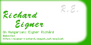 richard eigner business card